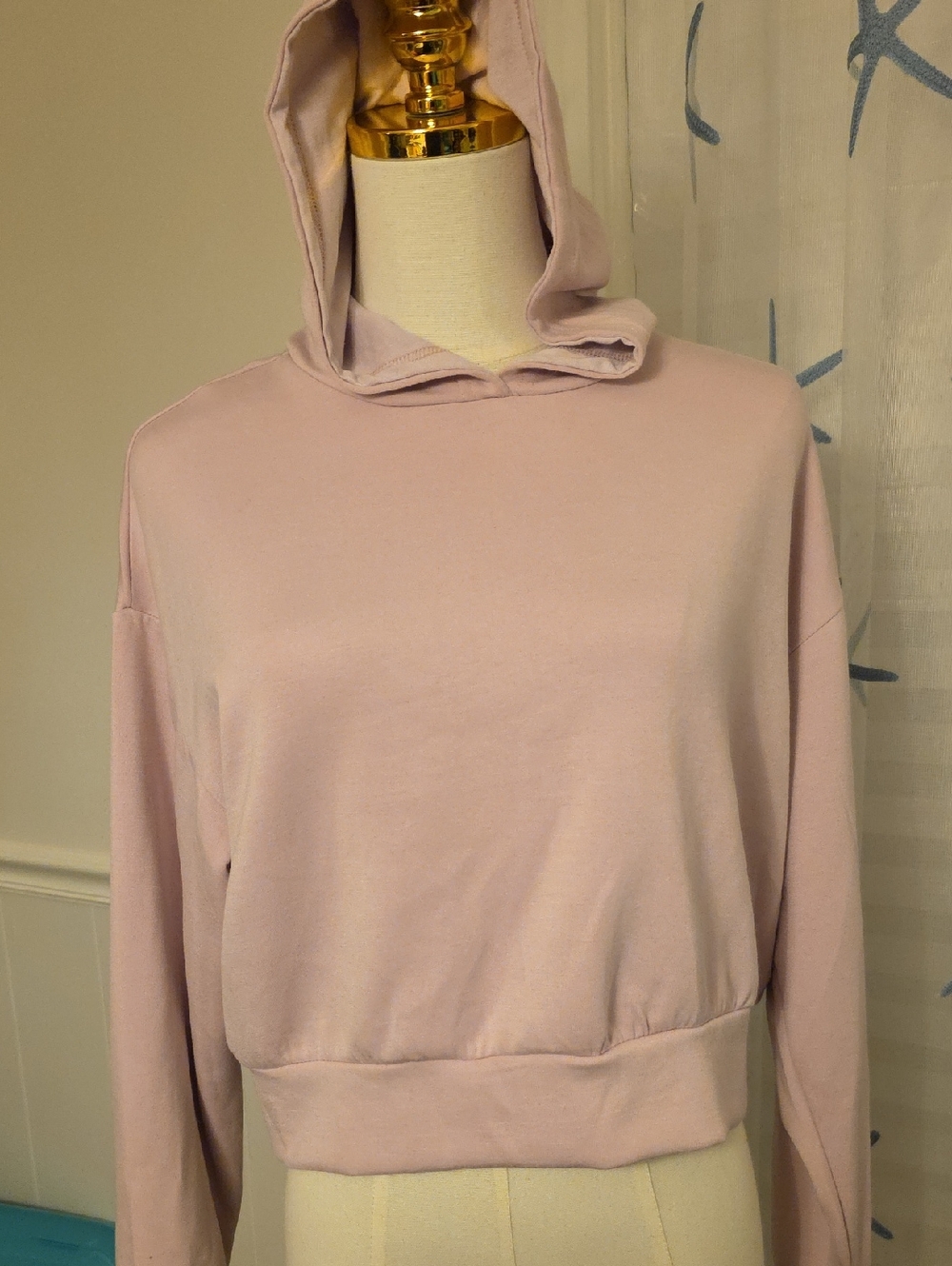 Always Pale Lavender Cropped Hoodie Sweatshirt